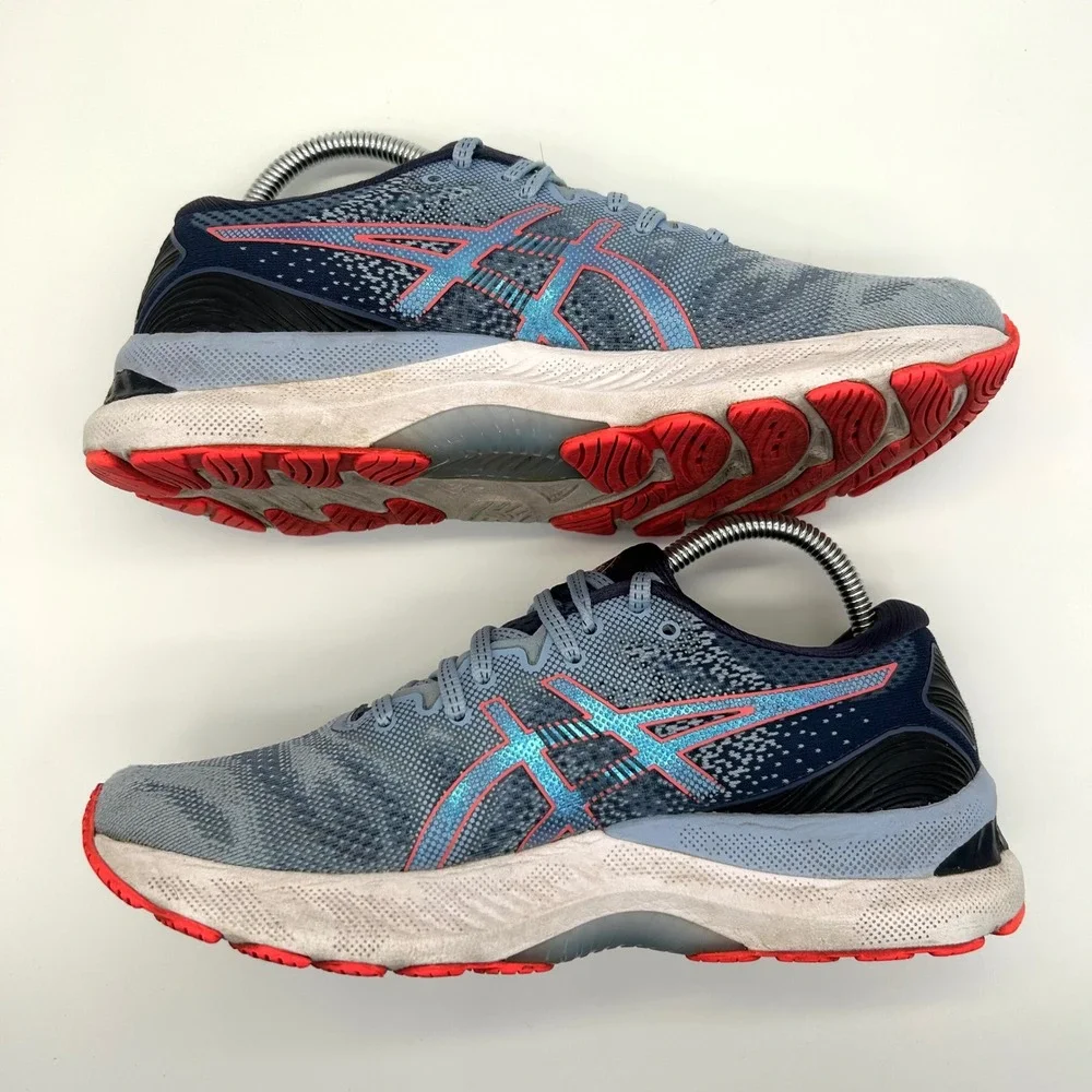 ASICS Gel-Nimbus 23 Shoes Womens 9 Blue Running Sneakers Athletic Trainers Mesh